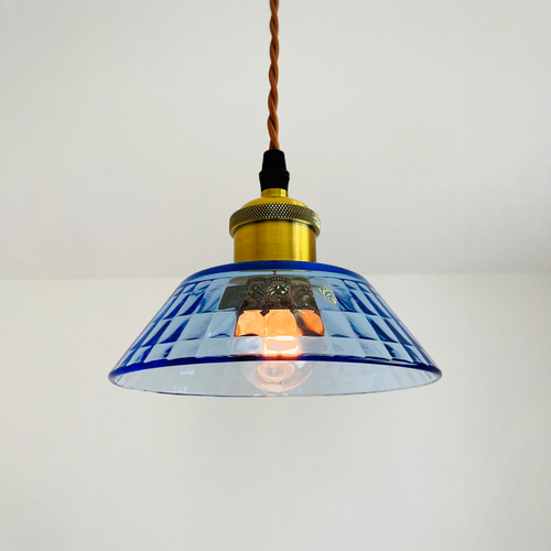 ブルー青 ガラス ペンダントライト モダン オシャレ照明 シーリング