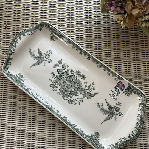 英国 Burleigh バーレイ社 グリーンアジアンティックフェザンツ