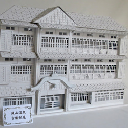昭和レトロ洋館「西日本工業娯楽部会館」着色模型 立体・オブジェ