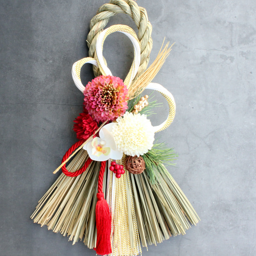 お正月2026】☆新作☆水引き幸せマムお正月しめ縄飾り しめ縄