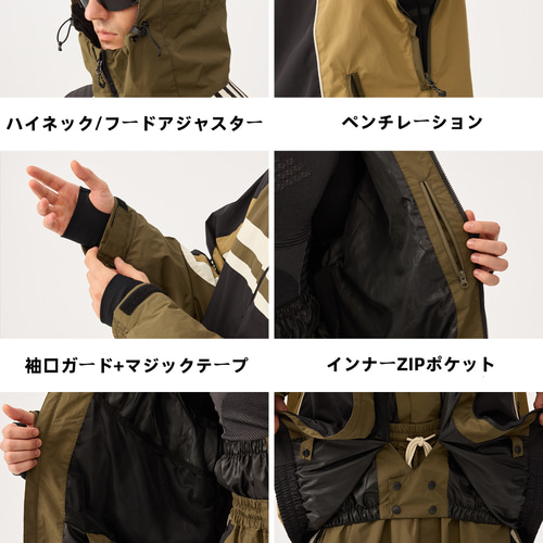 2026 スノボウェア 上下セット おしゃれ ゆったり 撥水 防寒