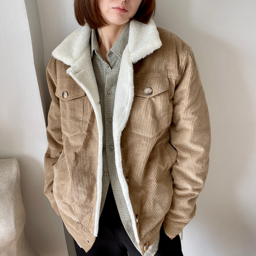 大人気】軽くて暖かい♪イージーケア/ユニセックス/コーデュロイ ボア