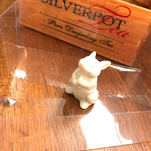 お返事まだかな♪」∮多肉植物の寄せ植え∮箱庭＊木箱プランター