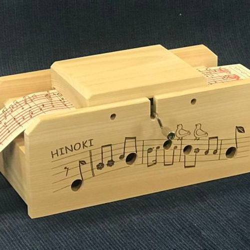木製 MELODY BOX (シート式手回しオルゴール) 楽器・アクセサリ 端材