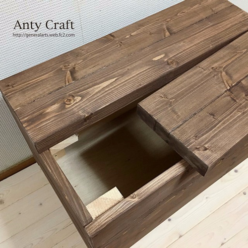 サイズオーダー可】【引取可】無垢材キャスター付おもちゃ収納 収納