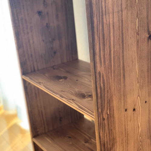 無垢材】カフェラック アンティーク 本棚 収納棚 本棚・絵本棚