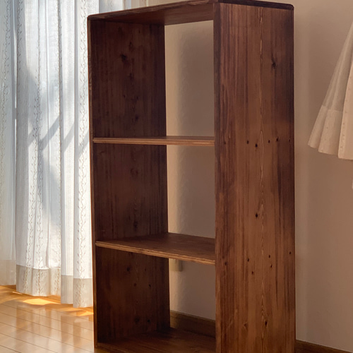 無垢材】カフェラック アンティーク 本棚 収納棚 本棚・絵本棚