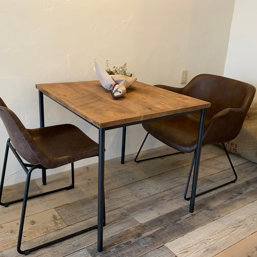 セミオーダー可能】古材テーブル アイアン カフェテーブル ダイニング