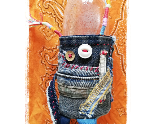デニムリメイクボトルカバー&アクセサリー その他インテリア雑貨