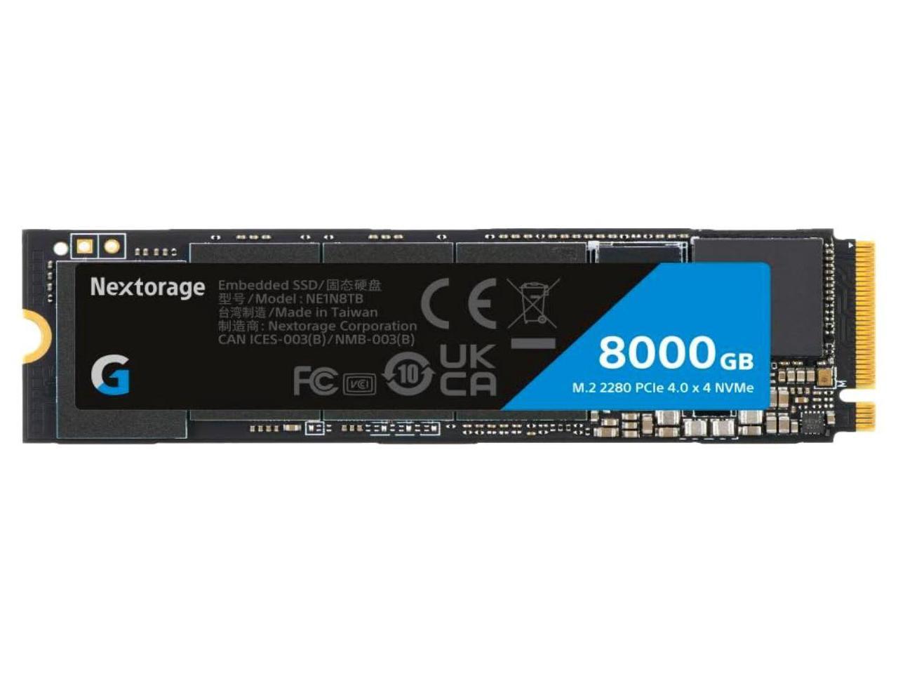 Nextorage Japan 4TB NVMe M.2 2280 PCIe Gen.4 Internal SSD - New G