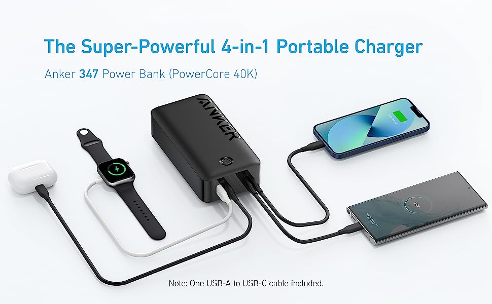 Anker Portable Charger, 347 Power Bank (PowerCore 40K), 40,000mAh