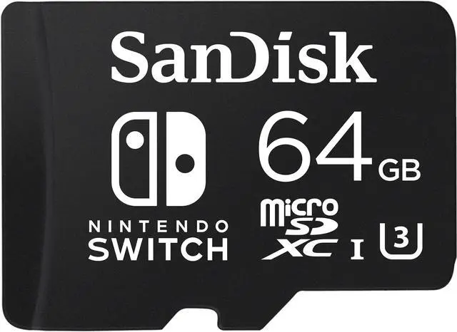 SanDisk 64GB microSDXC UHS-I/U3 Memory Card for Nintendo Switch