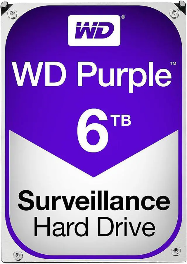 WD Purple 6TB Surveillance Hard Disk Drive - 5400 RPM Class SATA