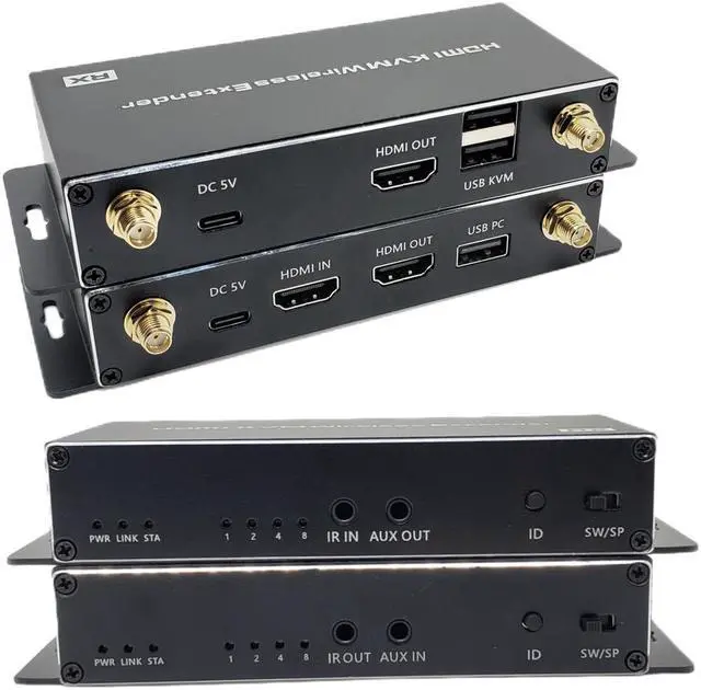 4K Wireless KVM HDMI Extender, Digital Full HD 1080p Output - Up