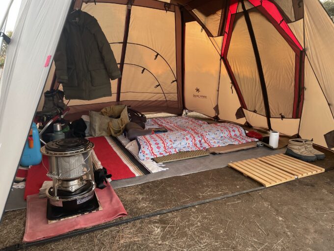 スノーピーク】リビングシェルSにアメニティードームSのインナーテント