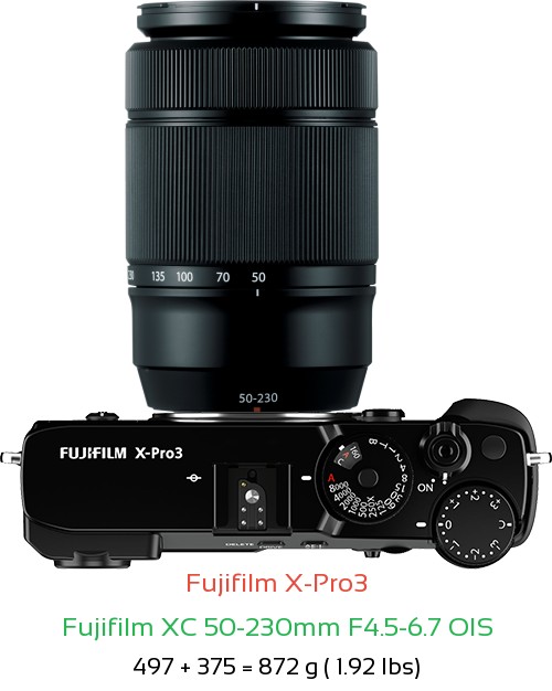 Fujifilm X-Pro3 Camera and Fujifilm XC 50-230mm F4.5-6.7 OIS Lens