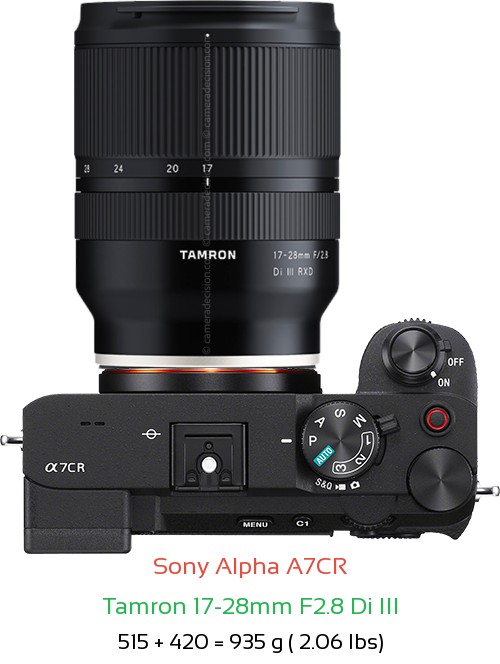 Sony A7CR Camera and Tamron 17-28mm F2.8 Di III Lens