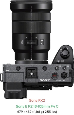 Sony FX2 Camera and Sony FE 24-105mm F4 G OSS Lens