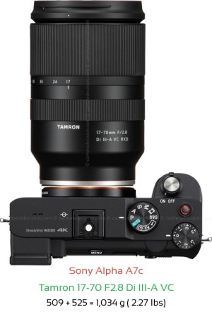 Sony A7c Camera and Tamron 20-40mm F2.8 VXD Lens