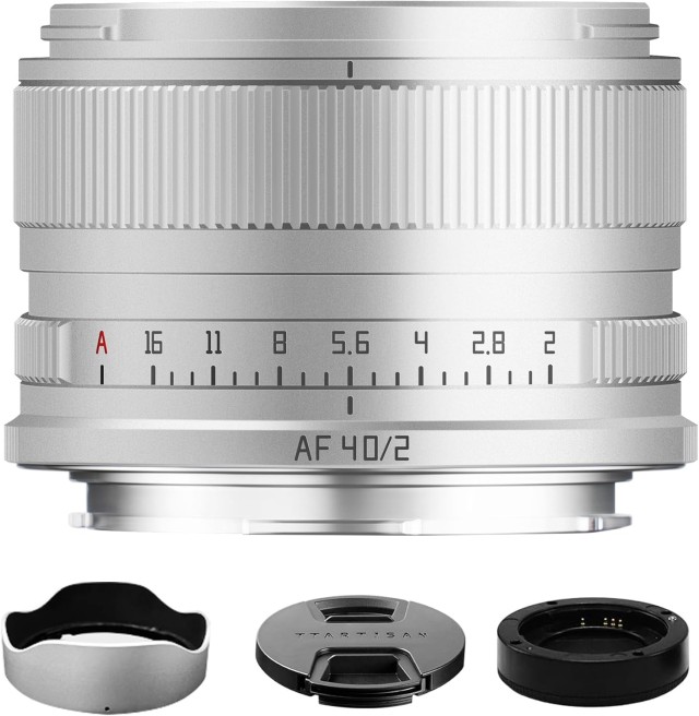 TTArtisan AF 40mm F2 Released in Silver Color for E, Z and L Mounts