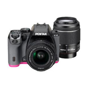 ペンタックス(PENTAX)K-S2 ダブルズームキット ブラック×ピンク