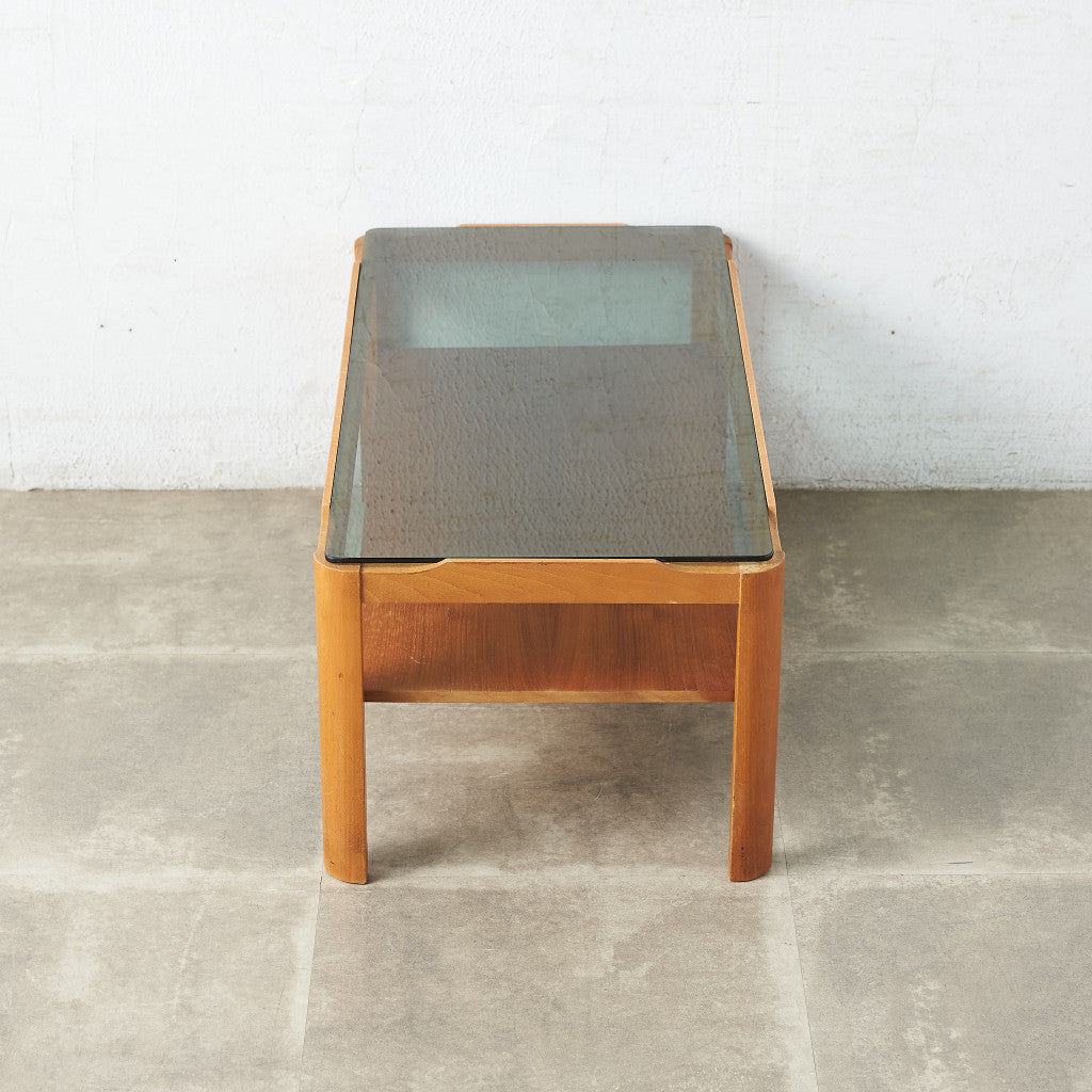 メイヤー myer ヴィンテージ スモークガラストップ コーヒーテーブル