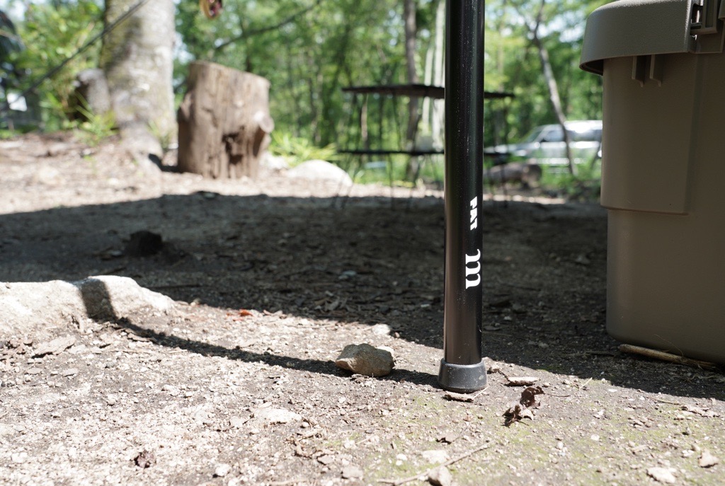 軽くて強度がありタープ設営のポールにおすすめなムラコのノースポール