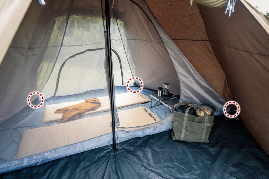 サバティカル・モーニンググローリーTCのインナーテントとしてテント