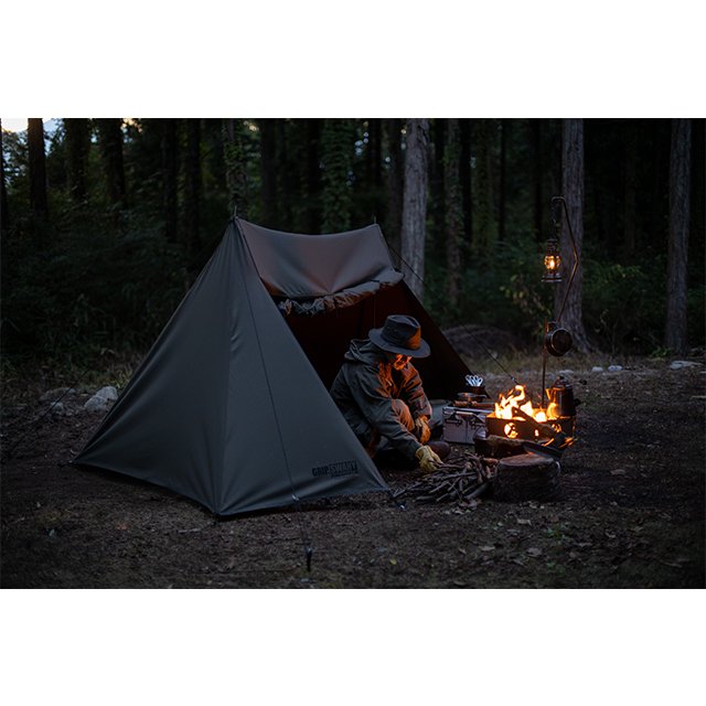 軍幕度数99％！グリップスワニーのパップテント「GS TENT」の仕様を