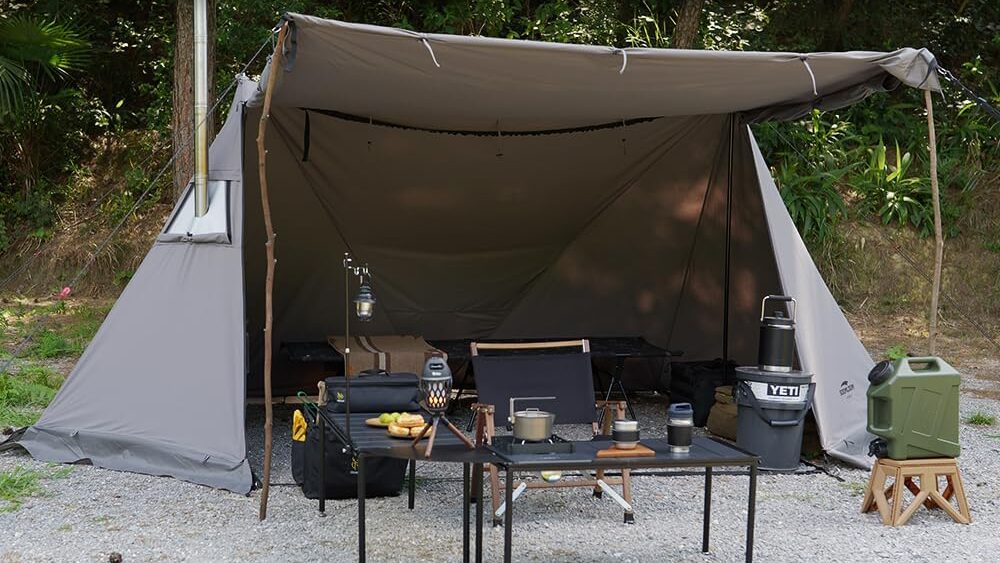 SoomloomからTC素材のパップテント「ミリタリーテント1.65」登場