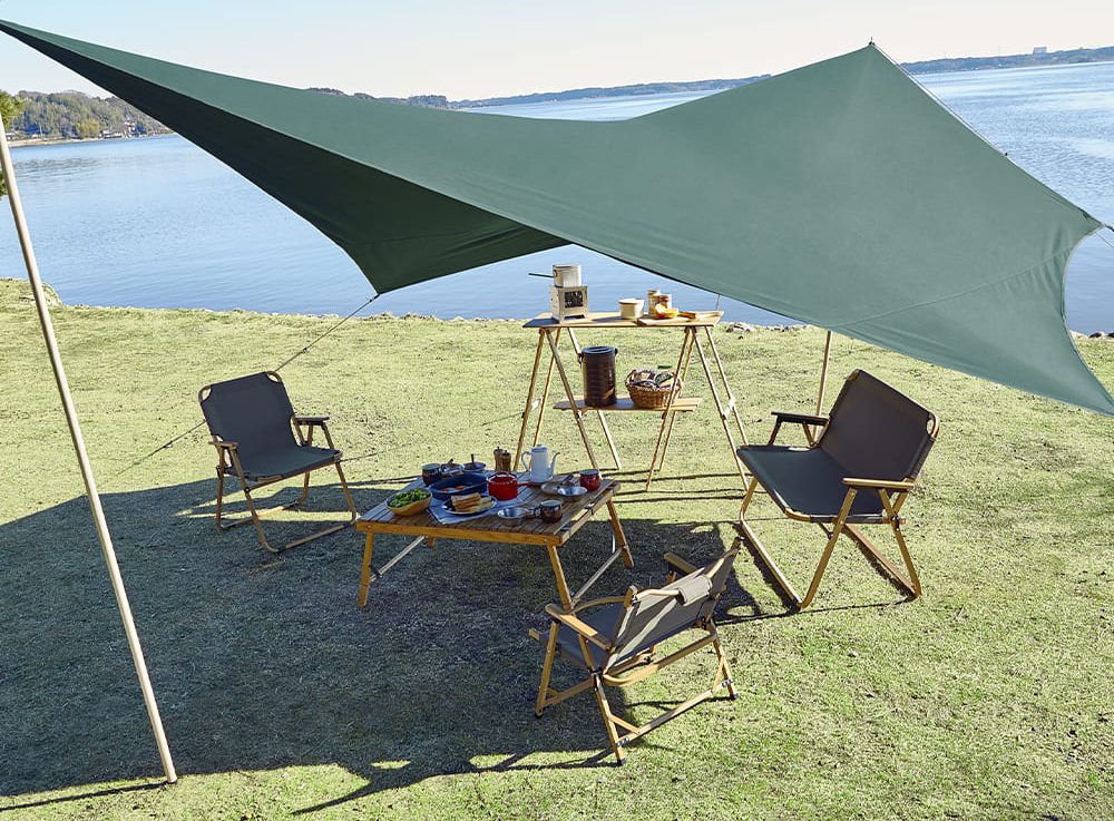 ワークマン2023年春夏新商品「高撥水TCタープ 450×450」 | キャンプ