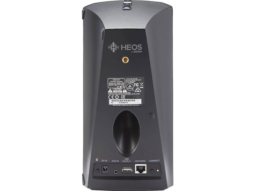 Denon HEOS 3 (Black) Wireless powered bookshelf speaker with Wi-Fi