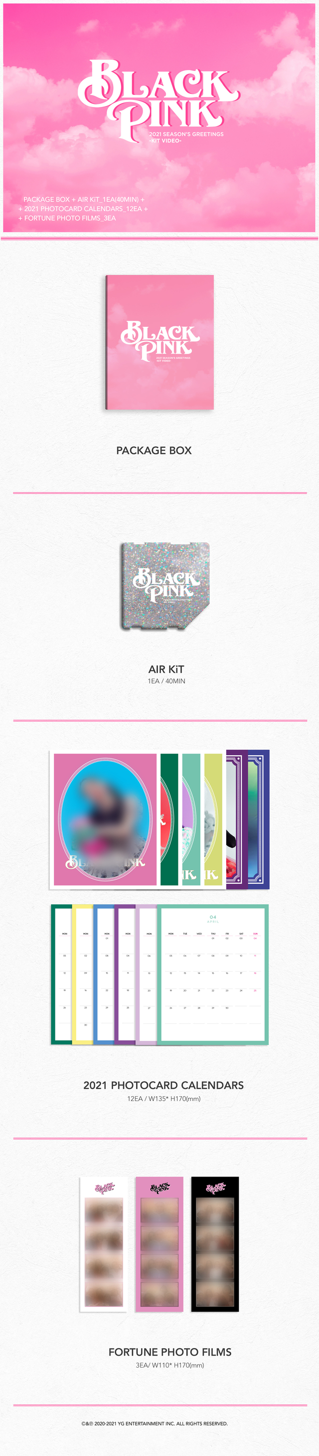 BLACKPINK 2021 SEASON'S GREETINGS -KiT VIDEO- - YG SELECT