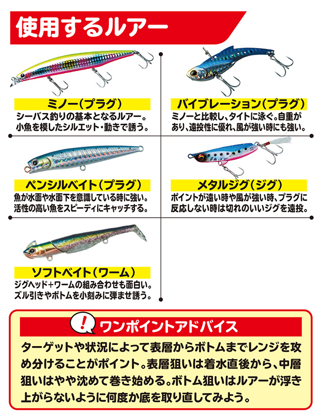 ヒラメ・青物・シーバス】サーフルアーゲーム - HOW TO [釣具の