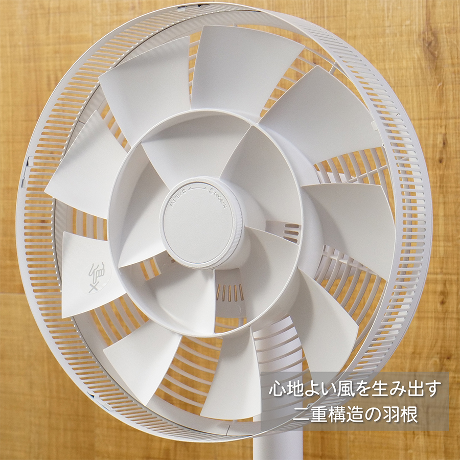 The GreenFan EGF-1800-WG バルミューダ リビング扇風機 ホワイト