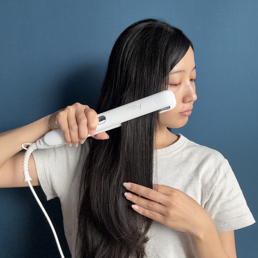 ASHIGARU SLM106-WH ミラーダブルイオンストレートヘアアイロン 交流