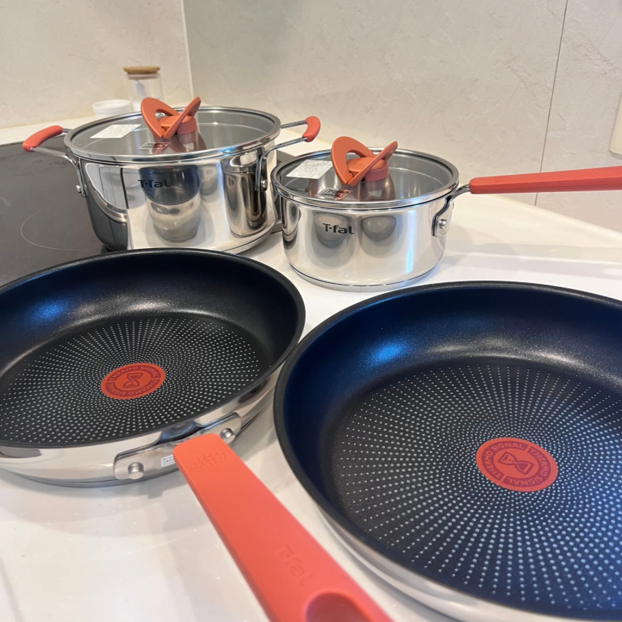 オプティスペース ティファール フライパン セット IHステンレス 4点