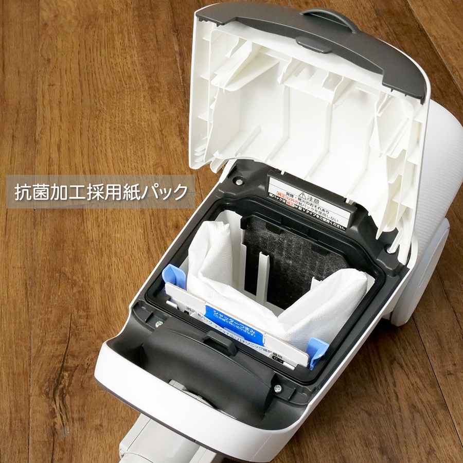 Jコンセプト パナソニック 紙パック式 キャニスター掃除機 MC-JP870K-W