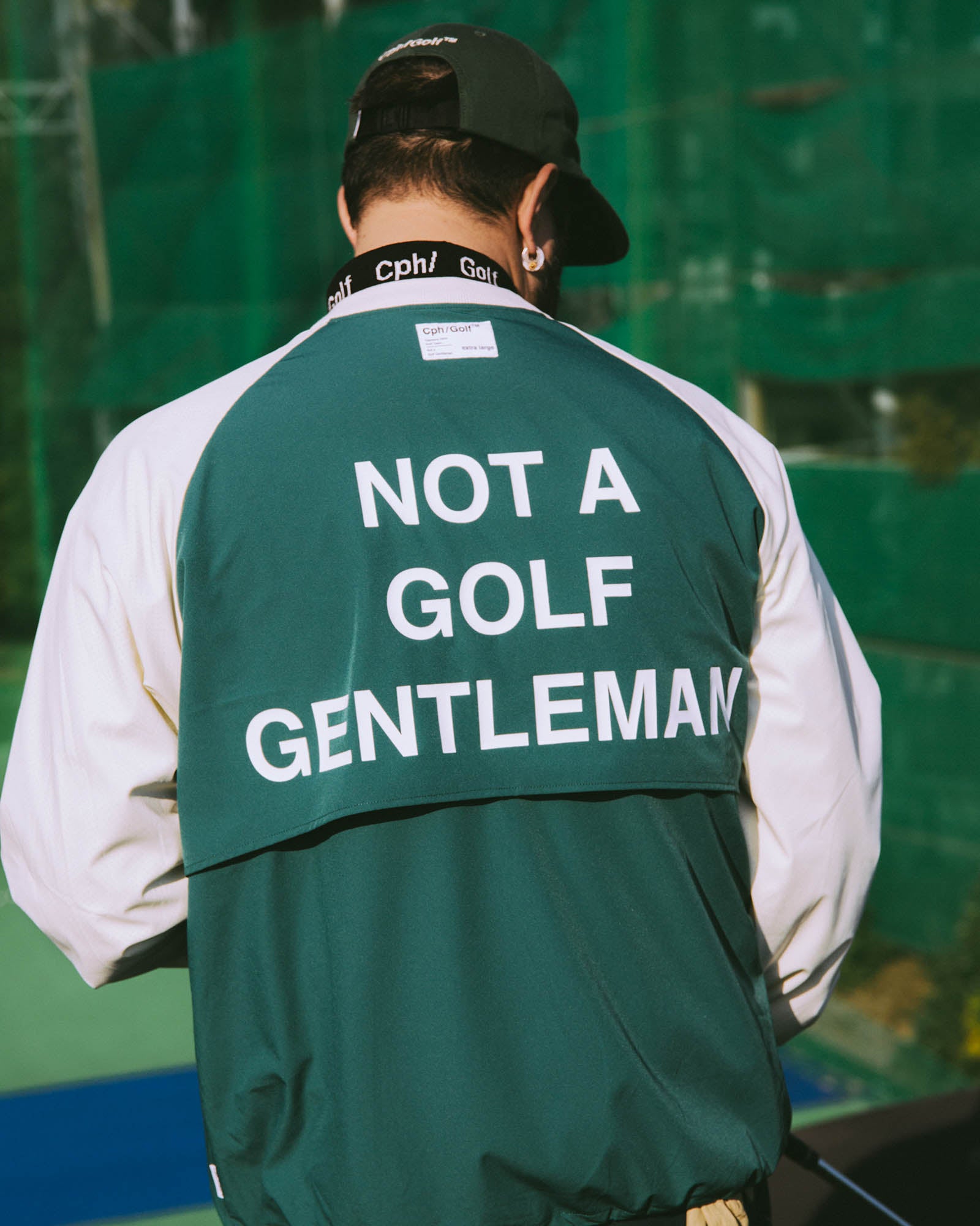 JACQUARD MOCK NECK LS TEE - SAX - – Cph/Golf™︎