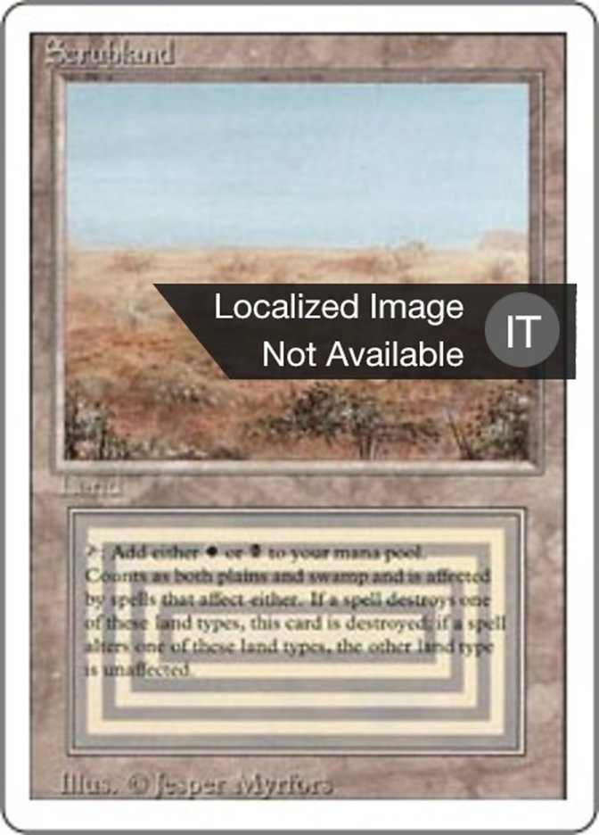 Steppa (Scrubland) · Revised Edition (3ED) #286 · Scryfall Magic