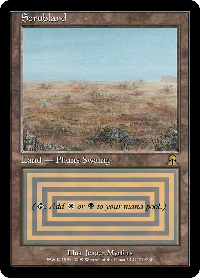 Scrubland · Masters Edition III (ME3) #210 · Scryfall Magic: The