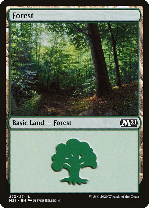 Forest · Core Set 2021 (M21) #273 · Scryfall Magic: The Gathering