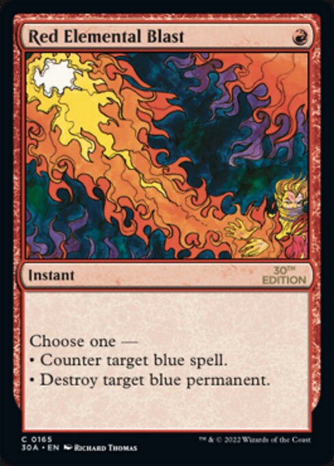 Red Elemental Blast · 30th Anniversary Edition (30A) #165