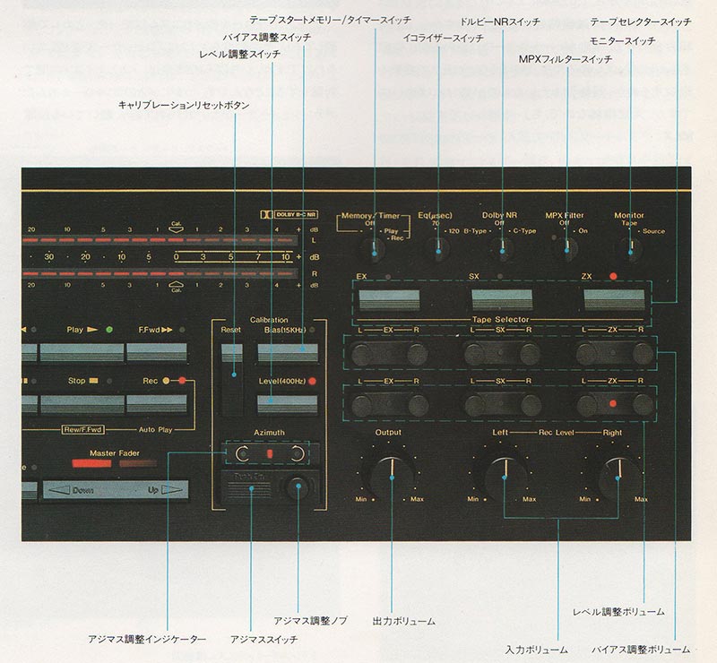Nakamichi ナカミチ【ZX-9】ステレオカセットデッキ - 中古オーディオ