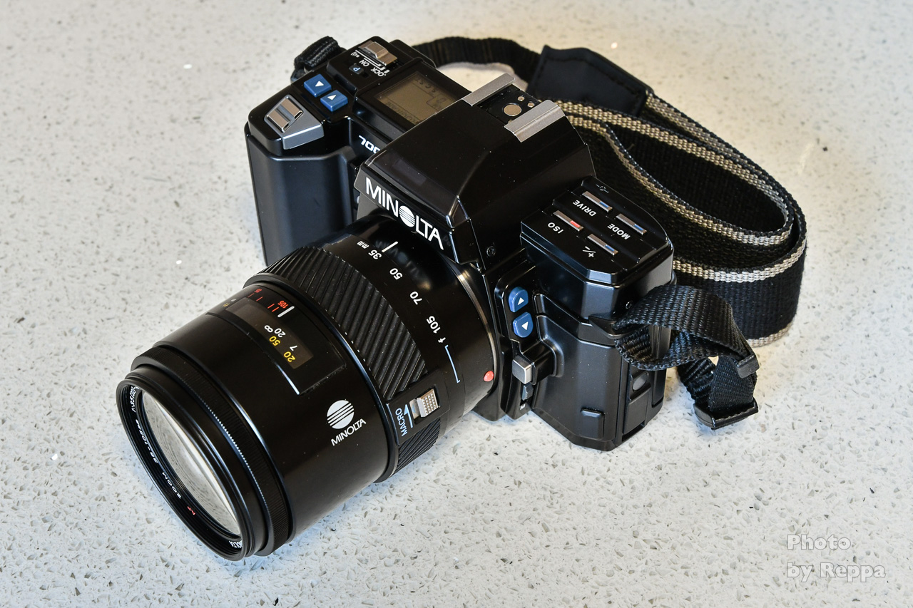 ミノルタα-7000の中古完動品をソウルで購入 - P sign