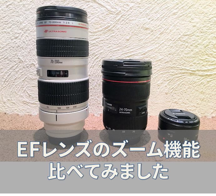 2世代前のCanon EF 70-200mm F2.8 L USMのズーム機能を比べてみました