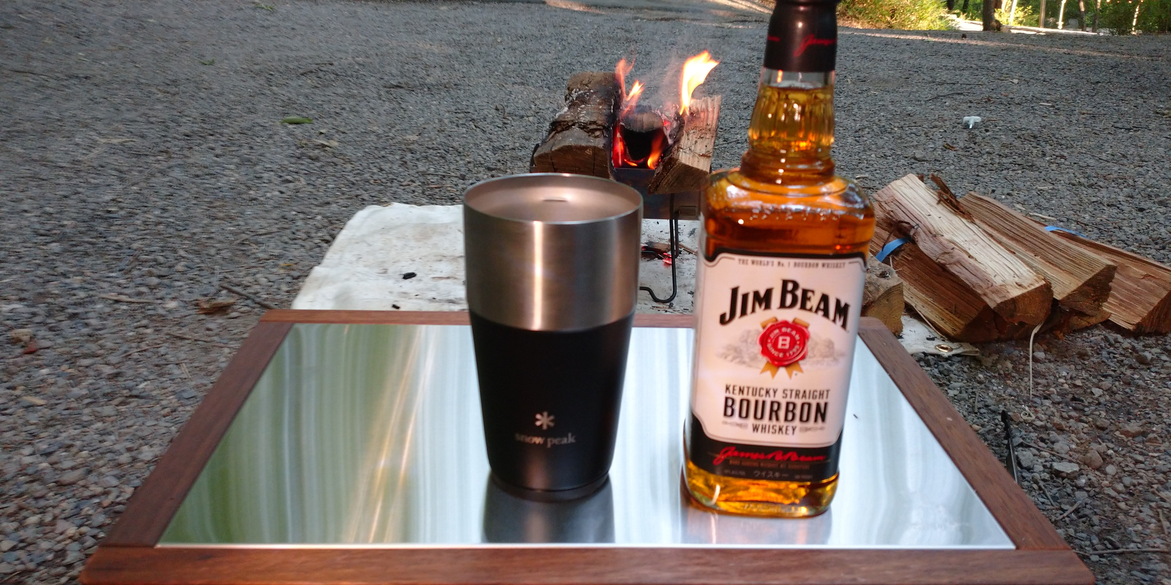 笑's(sho's)焚き火調理台450re】ソロキャンプのロースタイルにピッタリ