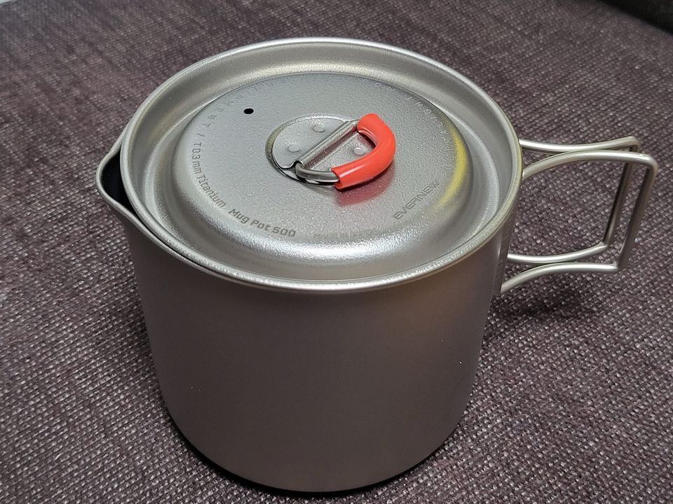 キャンプ】超軽量なチタンマグポットTi Mug pot500を入手。ウルトラ