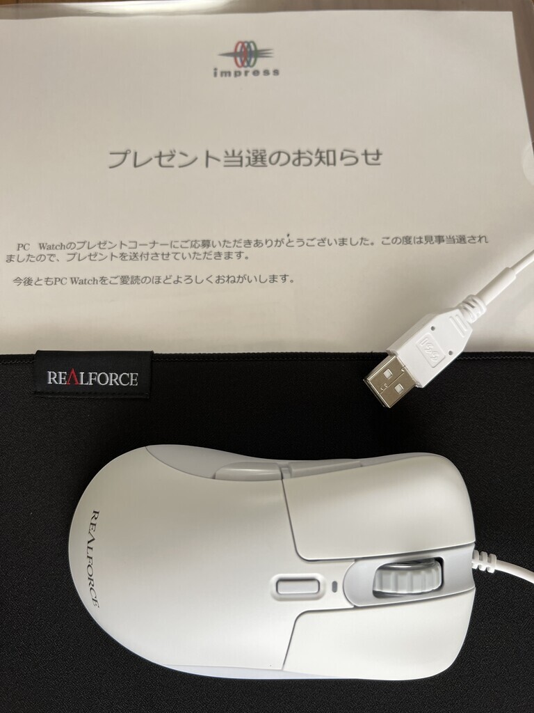 Realforce マウス RM1 とマウスパッドがやってきた - kkamegawa's weblog