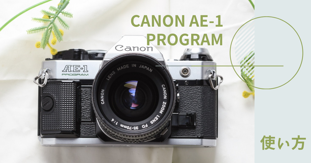 CANON AE-1 PROGRAMの使い方♪ - 〔BLOG〕パピオカメラ│フィルム